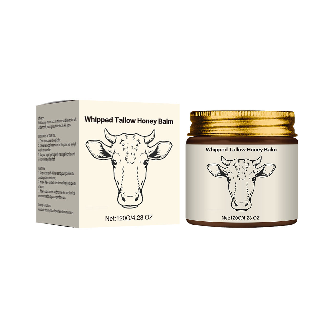 Dewmallow Whipped Tallow Balm jar